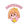 Kawaii Chibi Anime Girl. Annyeong.