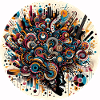 Afro Style Abstract Musical Explosion