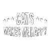 Cats make me happy