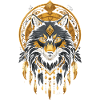 Gold Indischer Wolf