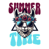 Summer Llama with Sunglasses - Summertime