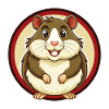 Hamster Bunte Kawaii Cartoon Figur Clipart