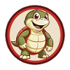 skildpadde, farverig, kawaii, tegneseriefigur Clipart