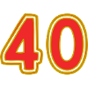 40. 40 YEARS. 40th ANNIVERSARY. 40 YEARS ANNIVERSARY.