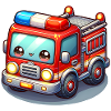 Fire Brigade With Face Kids