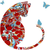 Cat with Butterfly E 251