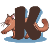 Cat Letter K