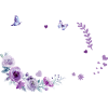 purple floral bride-to-be