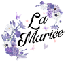 la mariée floral violet