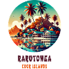 Parotonga Cook Islands retro beach