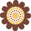 Cute Brown Daisy Flower