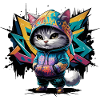 grafitti cat