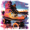 Roller Skates Illustration