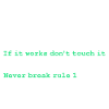 Règles de programmation
