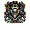 Floral Bigfoot Sasquatch