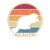 Retro North American Eurasian Castor Canadensis