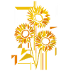 Sunflower Field Bauhaus Art