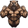 Bear Grizzly Muscles