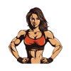 Woman Fitness Muscles Gym Girl