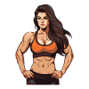 Woman Muscles Girl Fitness