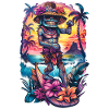 Drôle de statue Tiki
