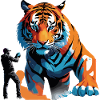 Gaffiti Sprayer sprays a tiger
