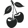 Cherries Silhouette