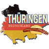 Thuringia Germany Retro State Souvenir