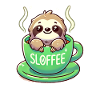 Cute Sloth Coffee Lover