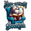 Hippo-critically Bookish Funny Reading Hippo