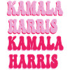 Kamala harris pink text