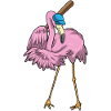 Flamingo Baseball Baseball Bat