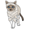 Siamese Cat Halloween Mummy