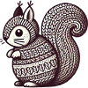 Knitted Squirrel