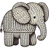 Knitted Elephant