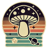 Cosmic Mushroom Art