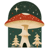 Champignon Portail de Noël