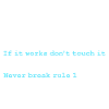 Rules of programming
