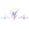 Gymnaste avec bande Gymnastique rythmique