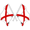 Two flags crossed Alabama