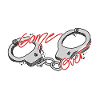 Handcuffs - game over - hand drawn
