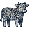 Knitted Cow