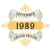September 1989 Birthday Limited Edition
