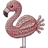 Knitted Flamingo