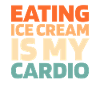Eiscreme Funny Cardio Quote