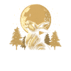 Bunny Rabbit Moon Howling