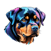 Aquarelles Rottweiler