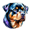 Aquarelles Rottweiler