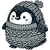Knitted Penguin