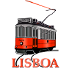 Tram of Lisbon red